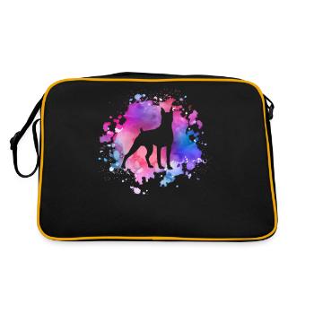 Amoureux des chiens boxeurs allemands - Sac Retro - noir/or - Dos