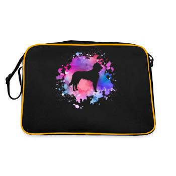 Irish-setter dog lover - Retro Bag - black/gold - Back