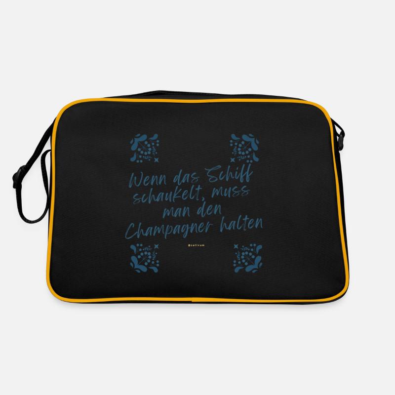 Wenn das Schiff schaukelt Retro Tasche