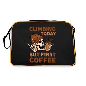 Coffee and Climbing - Retro Bag - black/gold - Back