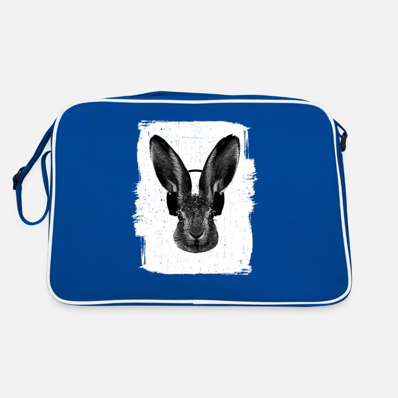 Lapin avec écouteurs Sac Retro