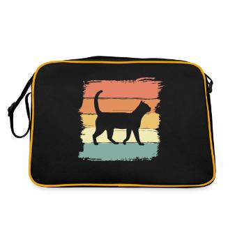Chat rétro - Sac Retro - noir/or - Dos