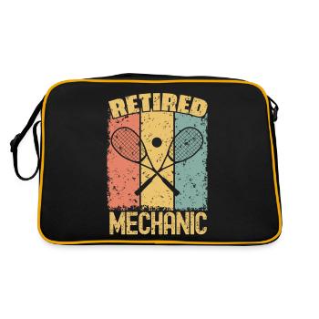 Squash retired mechanic - Retro Bag - black/gold - Back