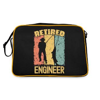 Ingénieur pêcheur à la retraite - Sac Retro - noir/or - Dos