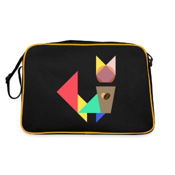 Katmetric Coffee lover - Retro Bag - black/gold - Back