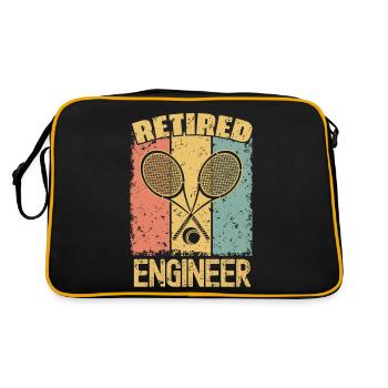 Ingénieur de tennis à la retraite - Sac Retro - noir/or - Dos