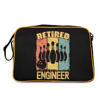Ingénieur à la retraite de Bowling - Sac Retro - noir/or - Dos
