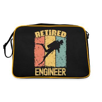 Ingénieur plongeur à la retraite - Sac Retro - noir/or - Dos