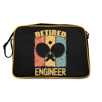 Ingénieur de tennis de table à la retraite - Sac Retro - noir/or - Dos