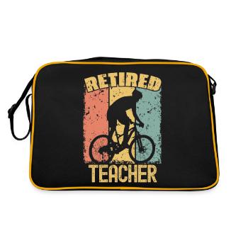 Professeur de vélo à la retraite - Sac Retro - noir/or - Dos