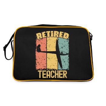Professeur de vol à voile à la retraite - Sac Retro - noir/or - Dos