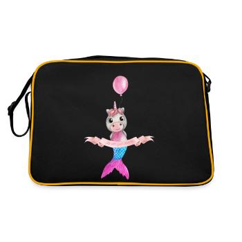 Fly with your dreams - Retro Bag - black/gold - Back