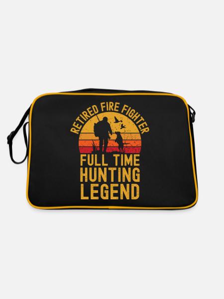 Légende de la chasse aux pompiers à la retraite - Sac Retro - noir/or - Dos