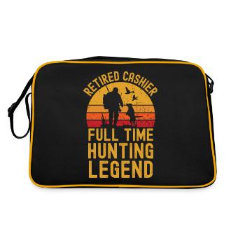 Légende de la chasse à la caissière à la retraite - Sac Retro - noir/or - Dos