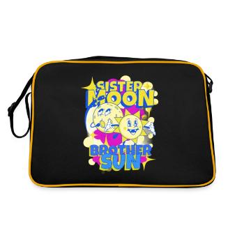 Soeur Lune Frère Soleil - Sac Retro - noir/or - Dos