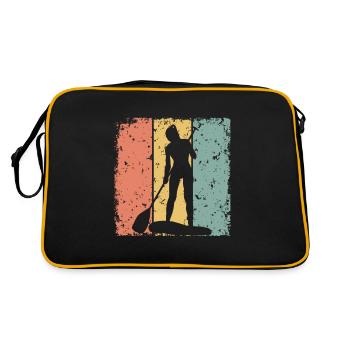 Paddleboard femme rétro - Sac Retro - noir/or - Dos