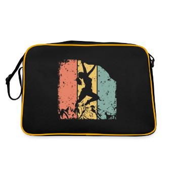 Femmes Escalade rétro - Sac Retro - noir/or - Dos