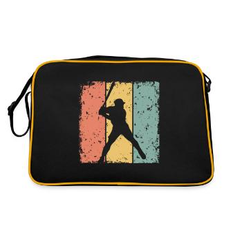 Baseball-Retro - Retro Tasche - Schwarz/Gold - Hinten