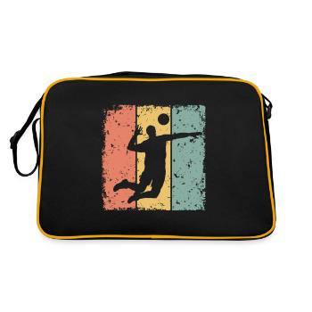 Volleyball rétro - Sac Retro - noir/or - Dos