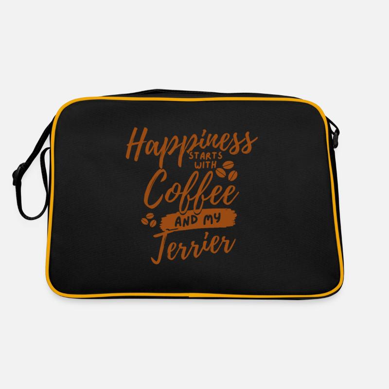 Coffee Terrier lover Retro Bag