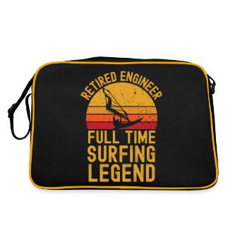 Ingénieur à la retraite légende de la planche à voile - Sac Retro - noir/or - Dos