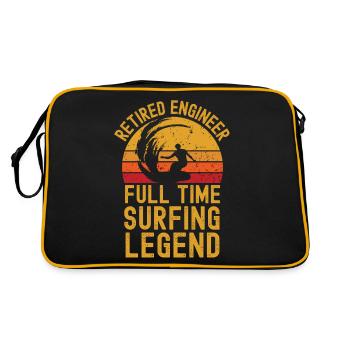 Ingénieur à la retraite légende du surf - Sac Retro - noir/or - Dos