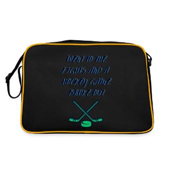 Went to The Fights and a Hockey Game Broke Out - Retro Bag - black/gold - Back