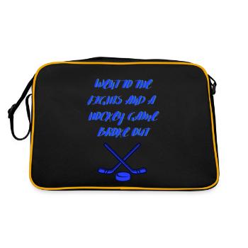 Went to The Fights and a Hockey Game Broke Out - Retro Bag - black/gold - Back
