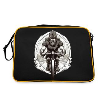 Road Warrior - Viking Warrior Road Cyclist - Sac Retro - noir/or - Dos