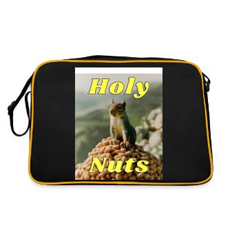 Holy Nuts - Retro Bag - black/gold - Back