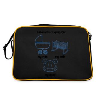 Natural Born Gangster - Édition bébé - Sac Retro - noir/or - Dos