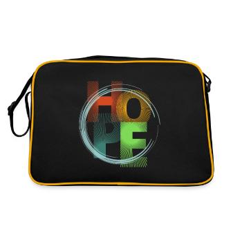 Hope - Retro Bag - black/gold - Back