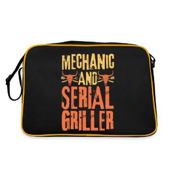 Mechanic and Serial Griller - Retro Bag - black/gold - Back