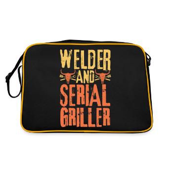 Welder and Serial Griller - Retro Bag - black/gold - Back