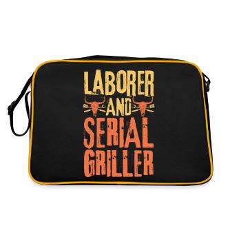 Laborer and Serial Griller - Retro Bag - black/gold - Back