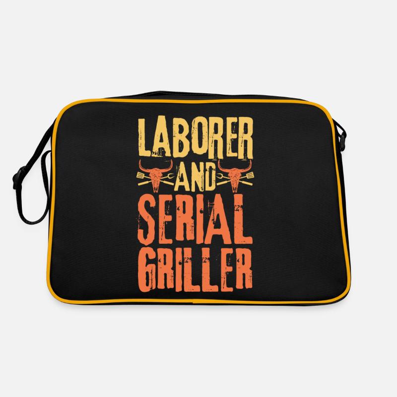 Ouvrier et gril en série Sac Retro