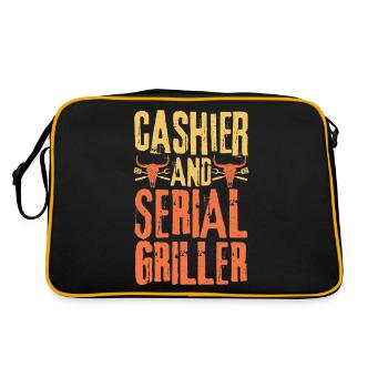 Cashier and Serial Griller - Retro Bag - black/gold - Back