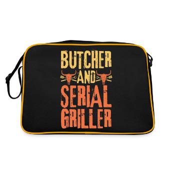 Butcher and Serial Griller - Retro Bag - black/gold - Back