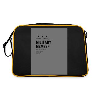 Military Member Design - Retro Bag - black/gold - Back