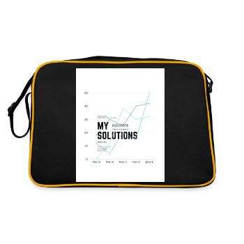 My Solutions Diagram - Retro Bag - black/gold - Back