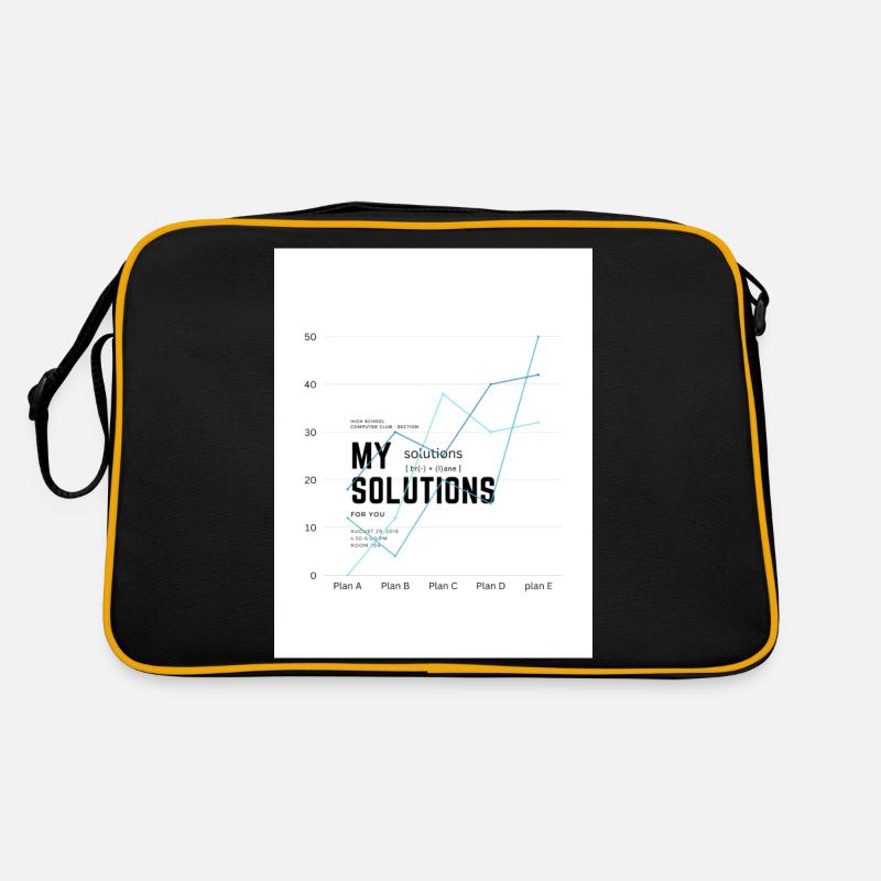 My Solutions Diagram - Retro Bag - black/gold