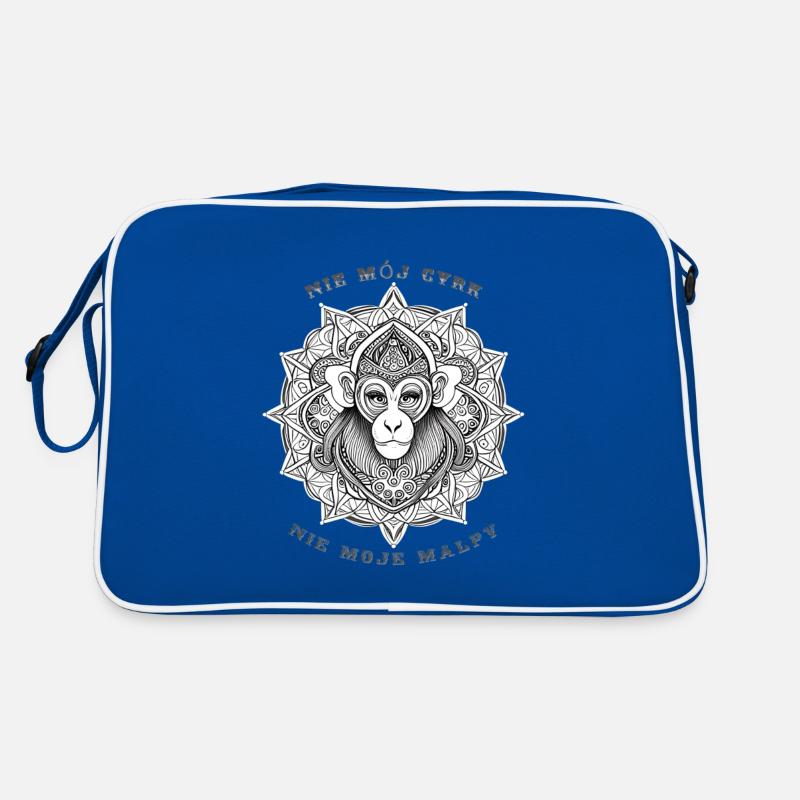 Monkey Mandala Retro Bag