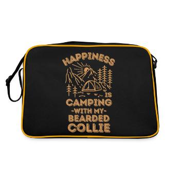 Camping avec barbu-colley - Sac Retro - noir/or - Dos