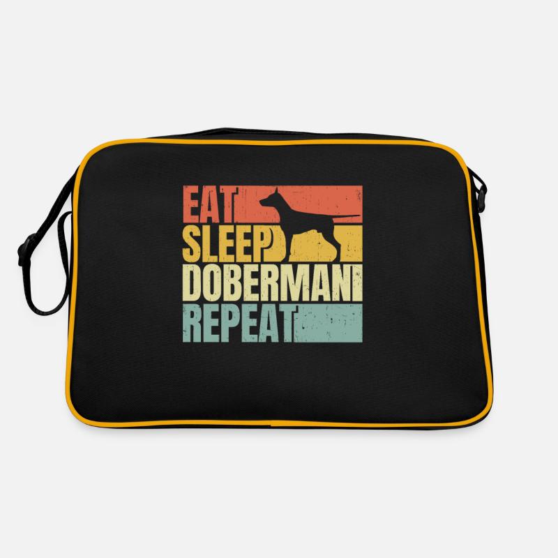 Eat sleep Doberman repeat Retro Bag