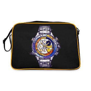 A chronograph is a complex complication - Retro Bag - black/gold - Back