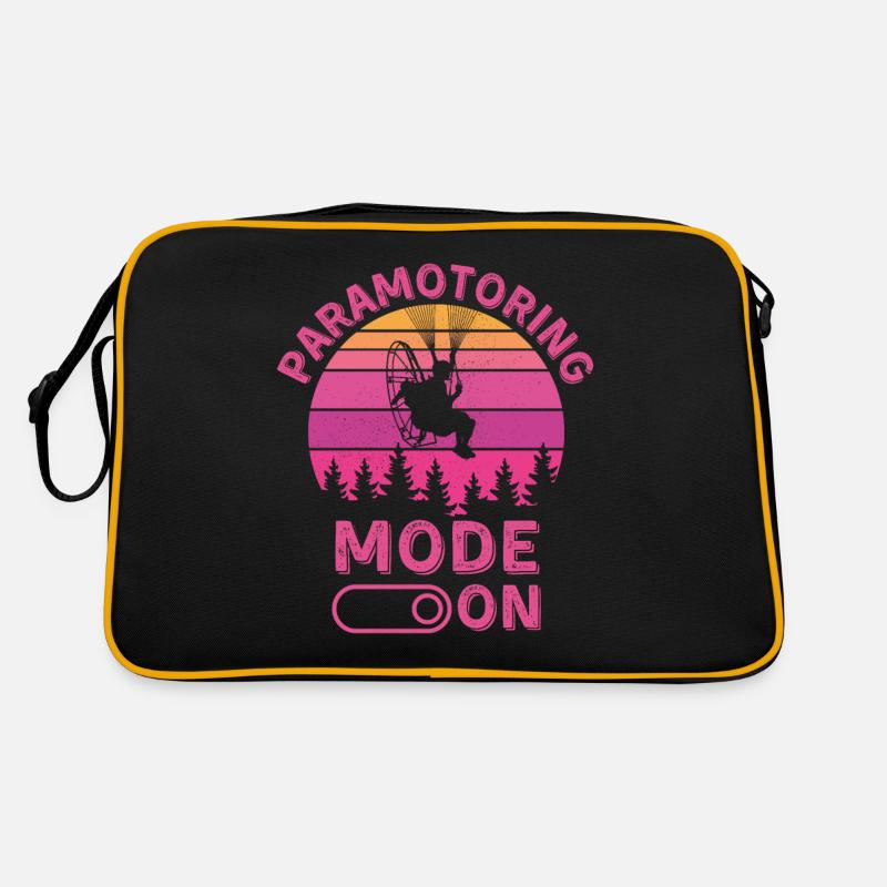 Motorschirm-Modus eingeschaltet Retro Tasche