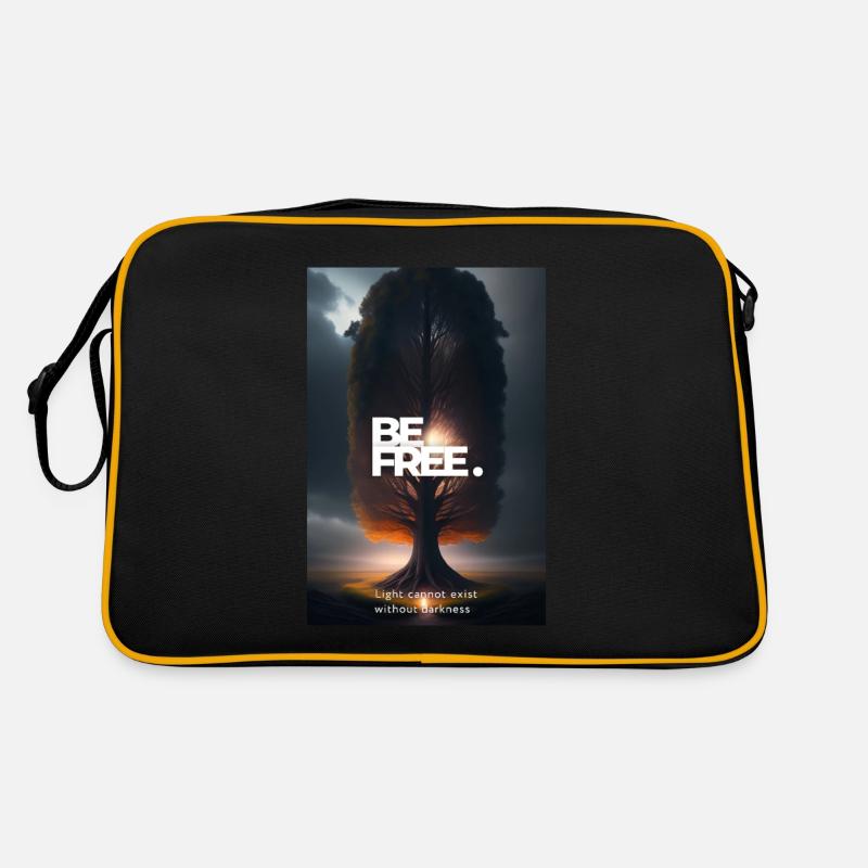 Light cannot exist without darkness Retro Bag