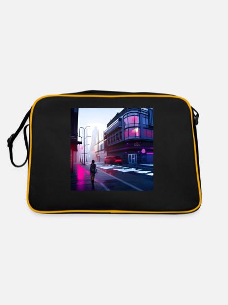 Cybercité - Sac Retro - noir/or - Dos