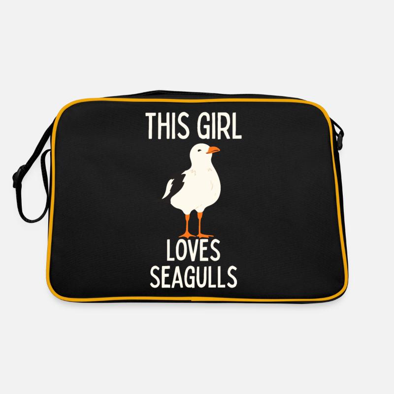 Seagull funny saying Retro Bag