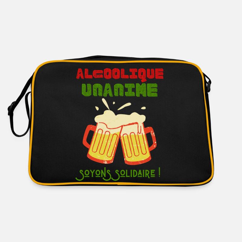 Einstimmiger Alkoholiker Retro Tasche